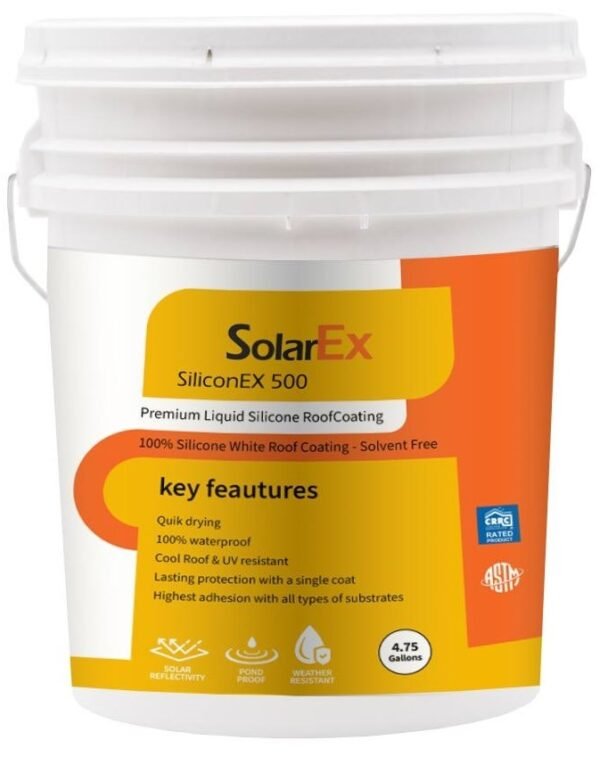 SiliconEx 500 100% Silicone Roof Coating – 180 Gal Bulk Pallet - Image 2