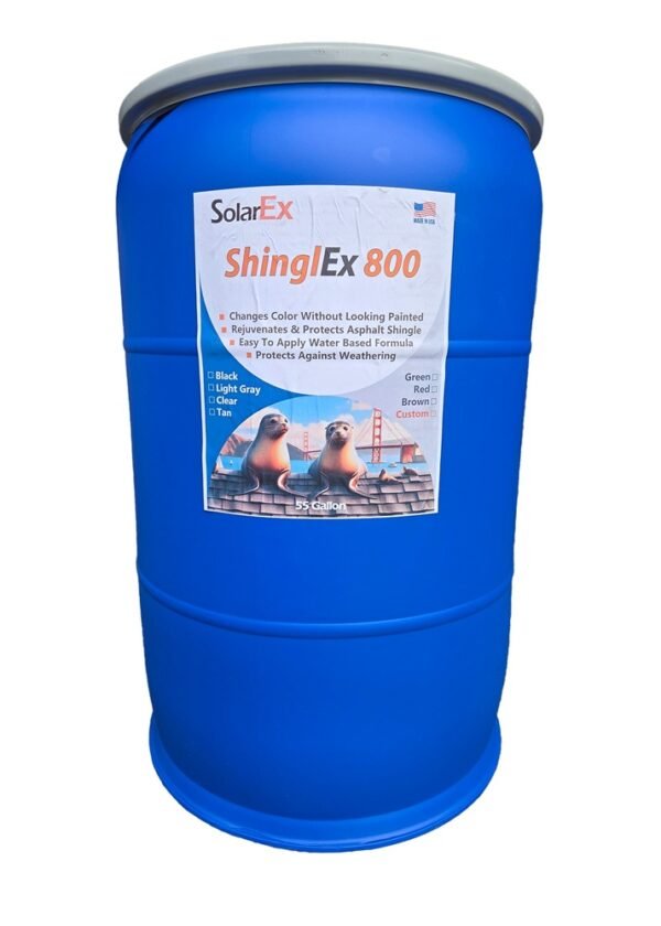 Acrylic Asphalt Shingle Sealer & Rejuvenator – 55 Gal Drum