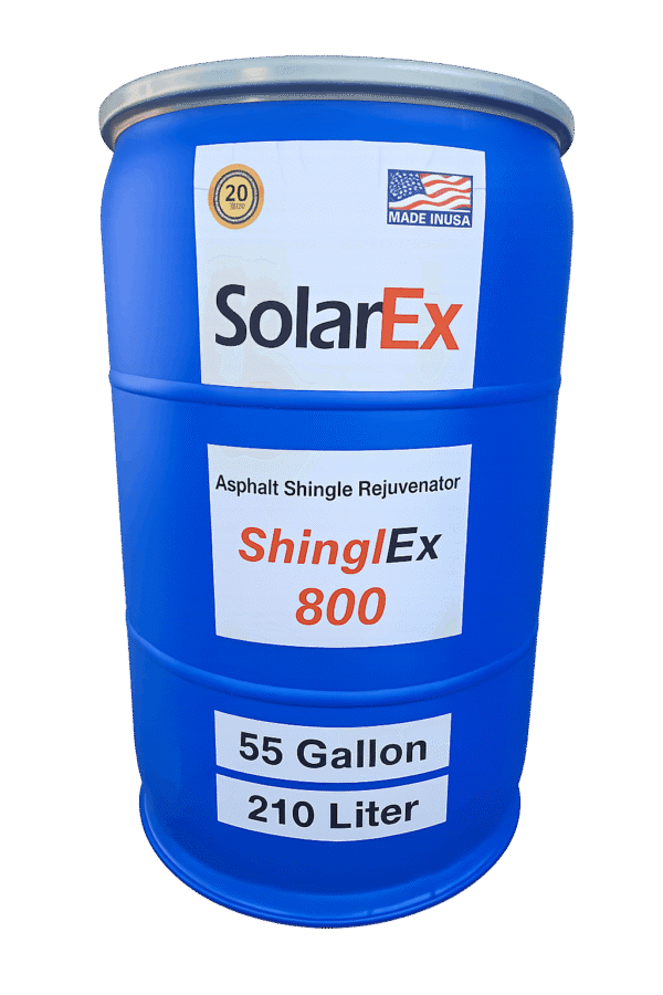 BULK ONLY: Acrylic (Not Oil-Based) Asphalt Shingle Roof Sealer & Rejuvenator – 55 Gal Drum, Available in Multiple Colors | ShinglEx 800
