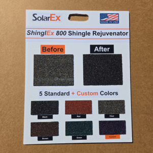 Contractor Demo Board: ShinglEx 800 Colors + Before/After (16×20″)
