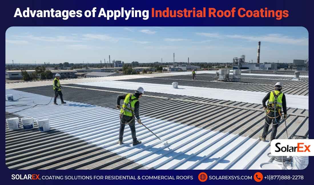 Advantages of Applying Industrial Roof Coatings