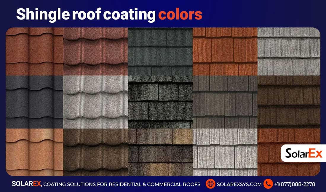 Shingle Roof Coating Colors