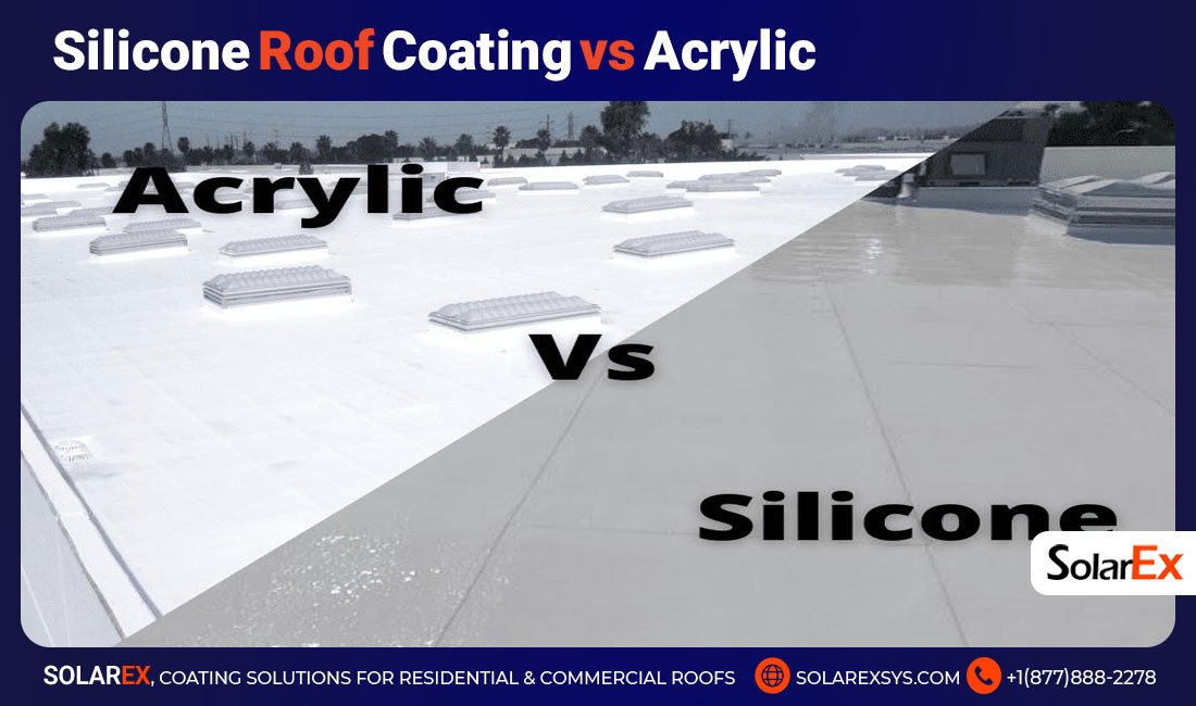 silicone roof coating vs acrylic