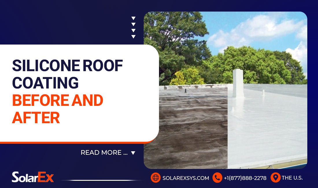 silicone roof coating before and after
