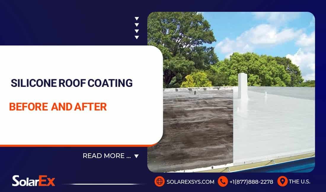 silicone roof coating before and after