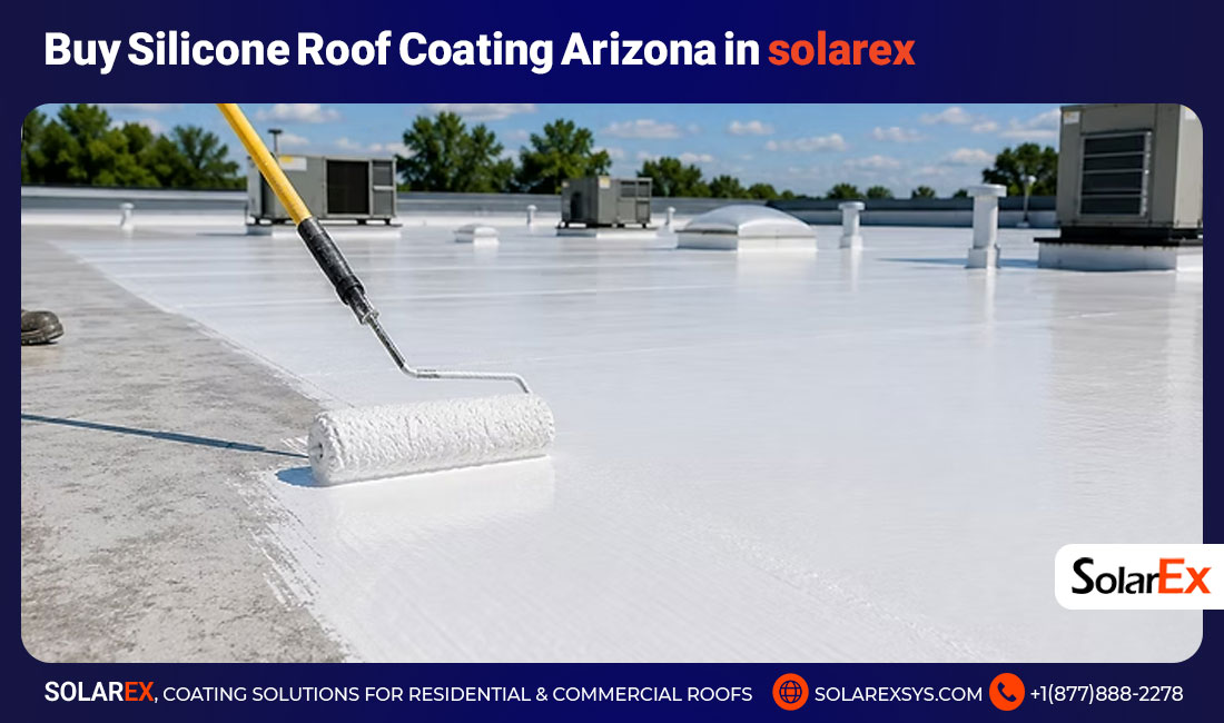 Buy Silicone Roof Coating Arizona from SolarEx