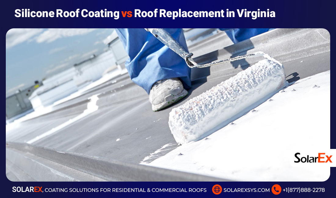 Silicone Roof Coating vs Roof Replacement in Virginia