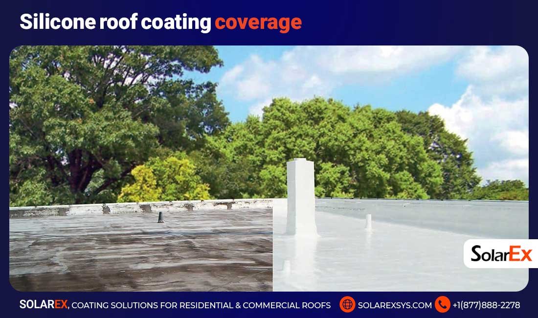 Silicone Roof Coating Coverage