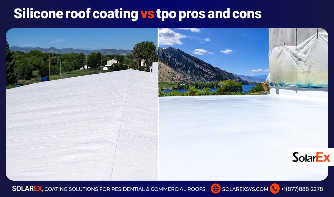 Silicone roof coating vs tpo pros and cons