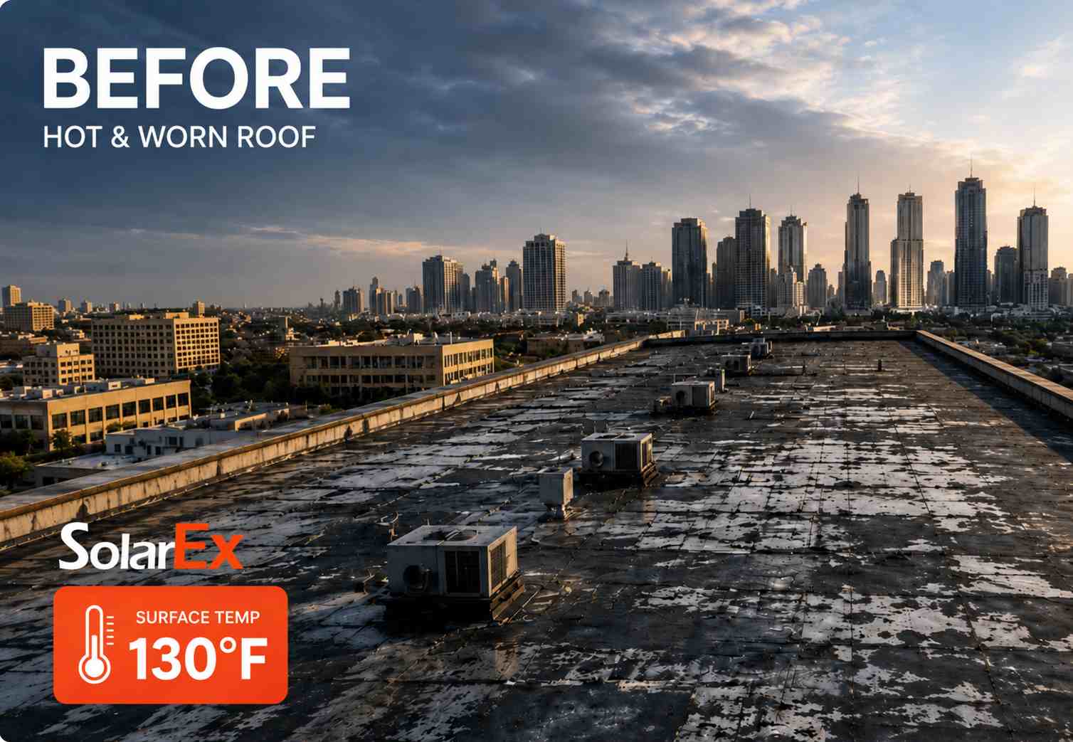 after silicone roof coating
