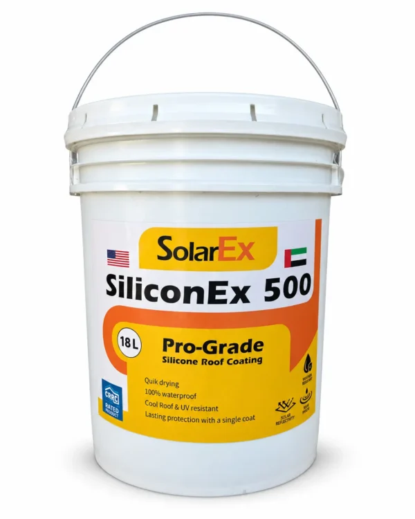 100% Silicone Roof Coating – 18 L Pail | SiliconEx 500 – UAE