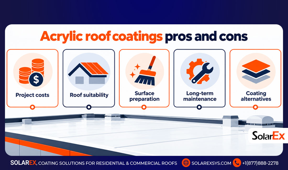 Acrylic roof coatings pros and cons