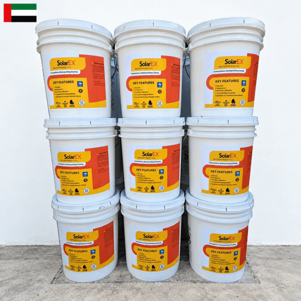 100% Silicone Roof Coating – 648 L Bulk Pallet (36 × 18 L Pails) | SiliconEx 500 – UAE